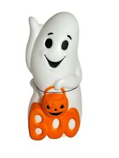 Hyde & Eek Halloween Boo Ghost with Jack o Lantern Bucket Blow Mold