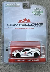 1:64 Greenlight 2022 Chevrolet Corvette C8 Stingray Coupe Ron Fellows School - Picture 1 of 1