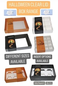 CLEAR LID BOXES-Empty pick and mix sweet box with clear window 🎃HALLOWEEN👻 - Picture 1 of 9