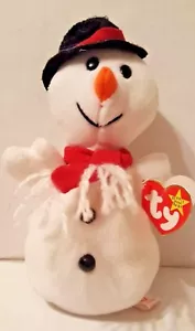Ty Snowball - Snowman Beanie Babys 1996 Neu mit Etikett - Bild 1 von 3
