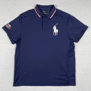 Camisa Polo RLX Ralph Lauren Para Hombres XL Azul 2008 US Open Tenis Big Pony Preppy - Imagen 1 de 14