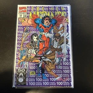 💎🔥 Nuevos Mutantes #100 Copia Firmada Marvel 1991 💎🔥¡Liefeld ¡Dios mío! - Imagen 1 de 6