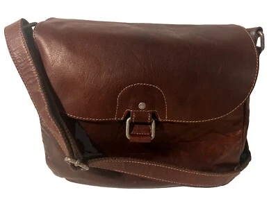 Bolso Bandolera Jack Georges Voyager Saddle Marrón Cuero Búfalo Premium Foto 1 de 4
