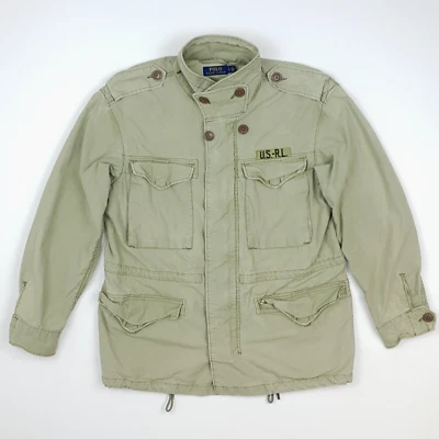 Chaqueta Militar Polo Ralph Lauren Grande Reino Unido 12 14 Mujeres Campo Utilidad M65 Ejército Foto 1 de 4
