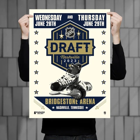 Phenom Gallery NHL 2023 Draft 18" x 24" Serigraph Cover