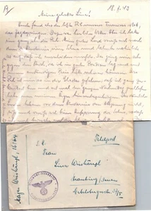 GOLDPATH: ALEMANIA SEGUNDA GUERRA MUNDIAL CORREO DE CAMPAÑA CON CARTA CV750_P01 - Imagen 1 de 2