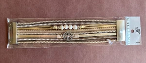 KALIFANO Neutral Colored Multi Strand With Gems Bracelet NWT - Picture 1 of 13