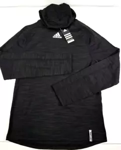 Adidas Climalite Felpa con Cappuccio Uomo Allenamento Manica Lunga - Nera Varie Taglie - Foto 1 di 3