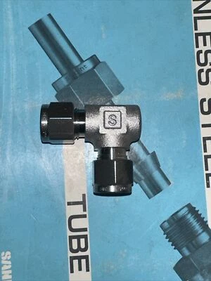 S-JOINT STAINLESS STEEL UNION ELBOW 3/8" TUBE OD SWAGELOK REF SS-600-9 *NEW*