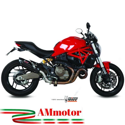 Mivv Ducati Monster 821 2016 Terminale Di Scarico Moto Marmitta Suono Inox Nero Foto 1 de 2