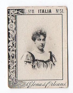 Tarjeta canje española de 1900 princesa francesa Elena de Orleans - Imagen 1 de 1