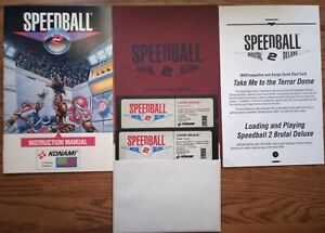 Speedball 2 PC Game 5.25" Disks and Manuals