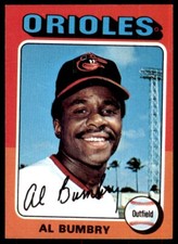 1975 TOPPS AL BUMBRY BALTIMORE ORIOLES #358 (T100)