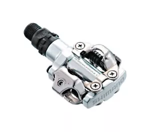 Shimano PD M520 SPD Clipless MTB Pedals +Cleats - Silver - Picture 1 of 8
