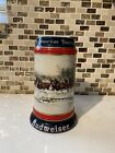 Budweiser Holiday Stein 1990 An American Tradition Susan Sampson Vintage Beer
