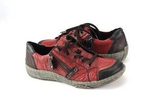 Remonte Gr.37 Damen Halbschuhe Slipper Sneaker Leder Rot TOP G 824 - Bild 1 von 5