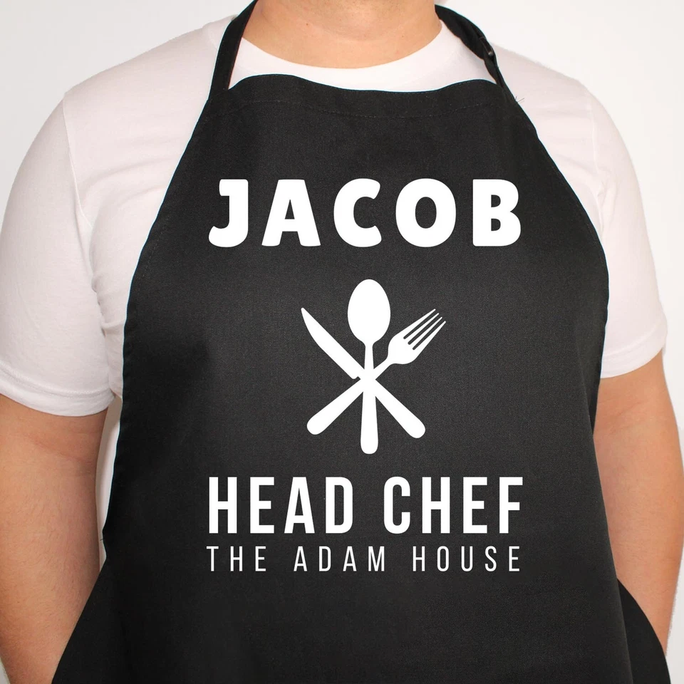 HANDMAID Apron (1157) Personalised Head Chef Apron Cooking Men Head of BBQ Father's Day