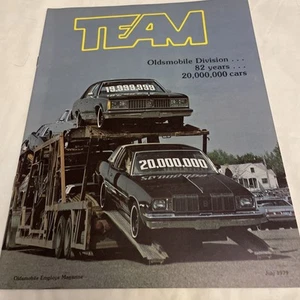 NOS Juli 1979 TEAM Oldsmobile Mitarbeitermagazin, 23 Seiten 20.000.000 Autos. - Bild 1 von 12
