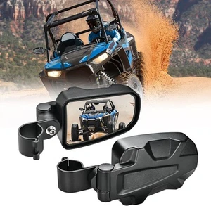 Nilight UTV Side Mirrors Offroad Mirror:1.75 inch Round Roll Cage - Picture 1 of 7