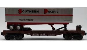 LIONEL SOUTHERN PACIFIC FLATCAR W/ TRAILER 6-36086! O GAUGE INTERMODAL FLAT CAR - Picture 1 of 1