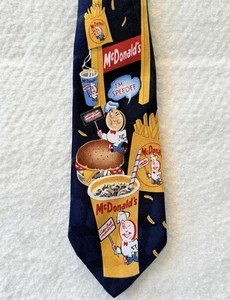 McDonalds SPEEDEE Tie Necktie Employee Uniform Clip On Vintage - Picture 1 of 7