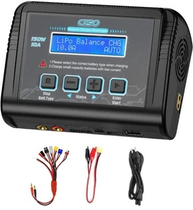 Lipo Battery Charger, 1-6S Balance Charger Discharge 150W 10A AC/DC for Li-Po... - Picture 1 of 8