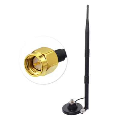 Antena SMA 3m para router Huawei 2 piezas 2500-2700MHZ 9dBi LTE 4G base magnética Foto 1 de 4