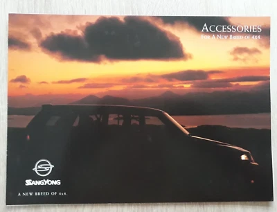 Ssangyong Musso 4x4 Accessories Brochure c.1995 - Image 1 of 3