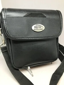 Digital Concepts Black Camera Bag 7” Zipper Shoulder Belt Strap AV Cord Cloth - Picture 1 of 12