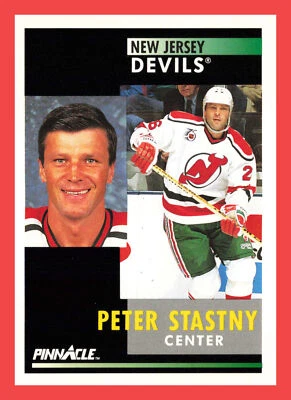 Peter Stastny #266 1991-92 Pinnacle New Jersey Devils - Image 1 of 2