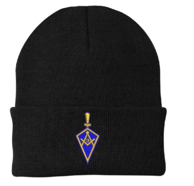 MASON MASONIC FREEMASON Cuffed BEANIE 帽子刺绣 — 第 1/4 张图片