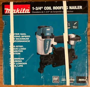 Makita Pneumatic 1-3/4 in Coil Roofing Nailer AN454 - Picture 1 of 5