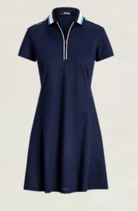 RLX Ralph Lauren Performance Jersey Polo Dress-Navy-Size Medium-NEW w/tags-$190 - Picture 1 of 7
