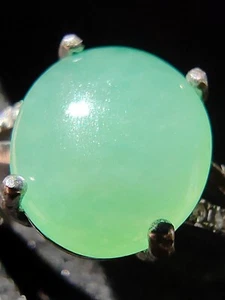 Icy Ice Green 100% Natural Burma Jadeite Jade Ring # Type A Jadeite # - Picture 1 of 23