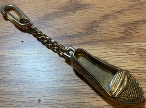 Vtg Cappagallo Shoe Key Chain Gold tone Loafer shoe - Picture 1 of 3