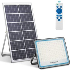 faro faretto led pannello solare SMD 200w ip67.luce fredda 6500k.impermeabile