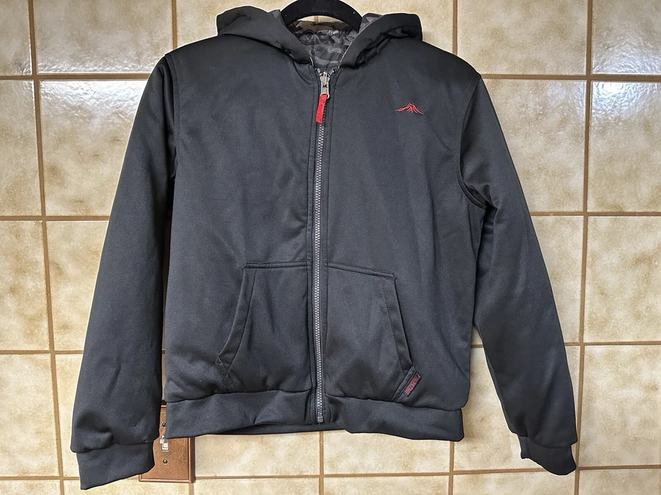 Pacific Trail Youth Reversible Camuflaje Puffer, Chaqueta de Pista Negra, Talla M Foto 1 de 4