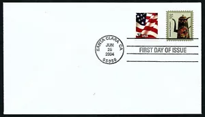 USA, SCOTT # 3756 & 3629F, BLANK FDC COVER - AMERICAN TOLEWARE & USA FLAG 2004 - Picture 1 of 1
