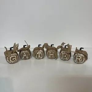 “GATHER” Gourds Letter Display Seasonal Home Decor 3” NOB - Picture 1 of 11