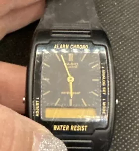 Vintage 1980's Casio Alarm Chrono Ana-Digi Dual Display Watch AQ-47 - Picture 1 of 3
