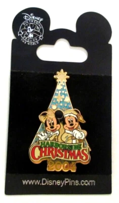 PIN MICKEY & MINNIE MOUSE TOKIO DISNEY RESORT HARBORSIDE NAVIDAD 2004 - #34271 Foto 1 de 2