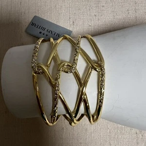 Alexis Bittar Bracciale Braccialetto Buono Cristallo Nuovo con Etichette - Foto 1 di 6