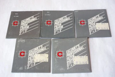 Calumet Camera Professional Filter System 3” x 3” 81A, 81B, 81EF, 82C, CC05M - Image 1 of 4