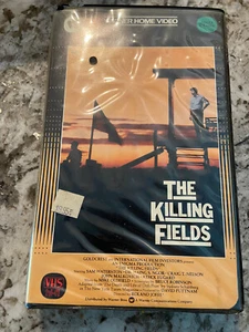 Nice Vintage THE KILLING FIELDS Big Box Clamshell VHS War Rare Warner Hi Fi - Picture 1 of 4