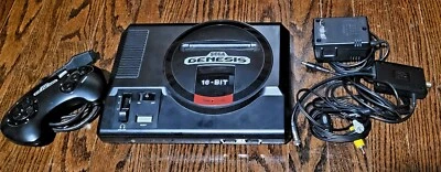 Sega Genesis Model 1 Console, w/ OEM RF & AC, 1 Controller, 2 Games **WORKING** - Image 1 of 4