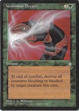 Venomous Breath *Uncommon* Magic MtG x1 Ice Age SP