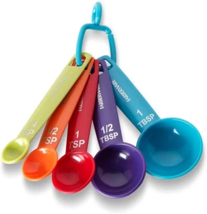 Farberware Set of 5 Measuring Spoons Measuring Both Wet & Dry Indgredients - Picture 1 of 11