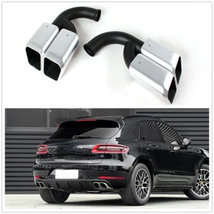 Für Porsche Cayenne 2011-2013 Endrohre Auspuffblende Auspuff Auspuffblende Neu - Picture 1 of 7