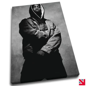 Tupac Shakur 2Pac Rap CANVAS Wall Art Picture Print A4 - Picture 1 of 3