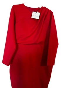 BNWT Chloe Kristyn Ponte knit Bianca Dress for Women - Size 1X- Red - Picture 1 of 13